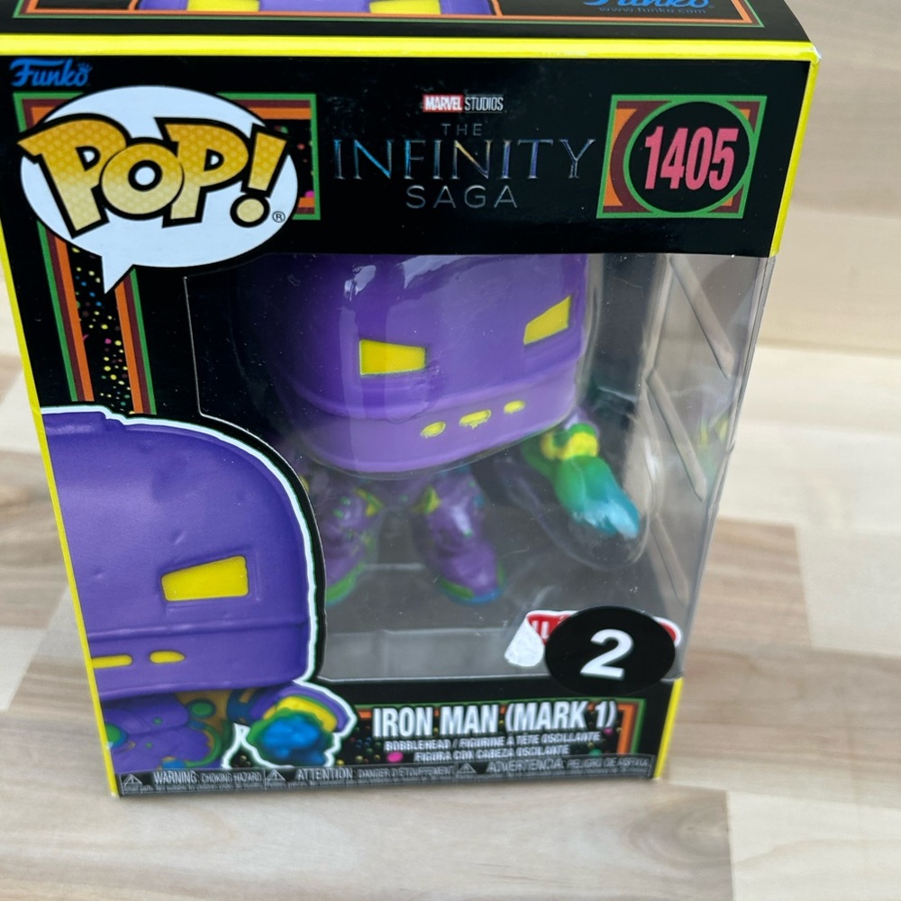 Funko Pop Marvel Infinity Saga Iron Man Mark 1 #1405 Purple Vinyl Figure